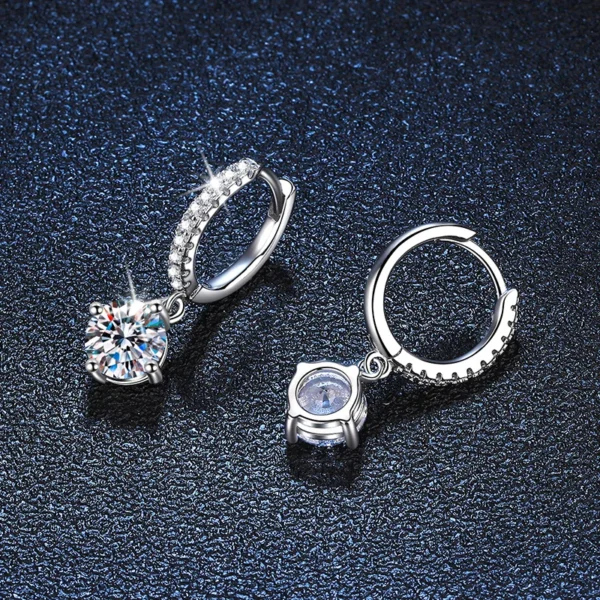 NeeTim Moissanite Drop Earrings - Image 2