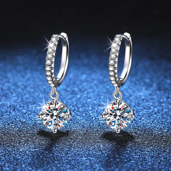 NeeTim Moissanite Drop Earrings - Image 5