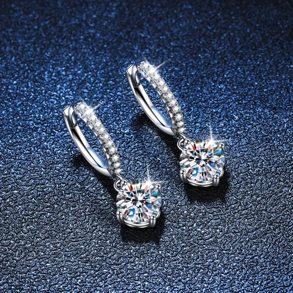 NeeTim Moissanite Drop Earrings - Image 3