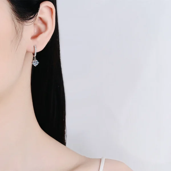 NeeTim Moissanite Drop Earrings - Image 4